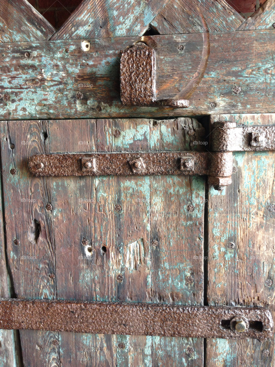 wood iron door old by sdvaugh