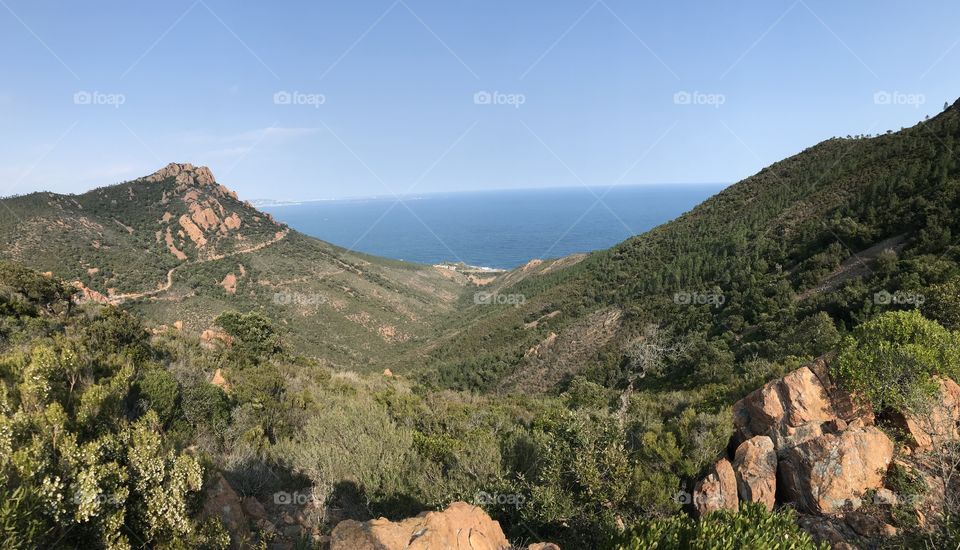 Landscape of the col the Roux