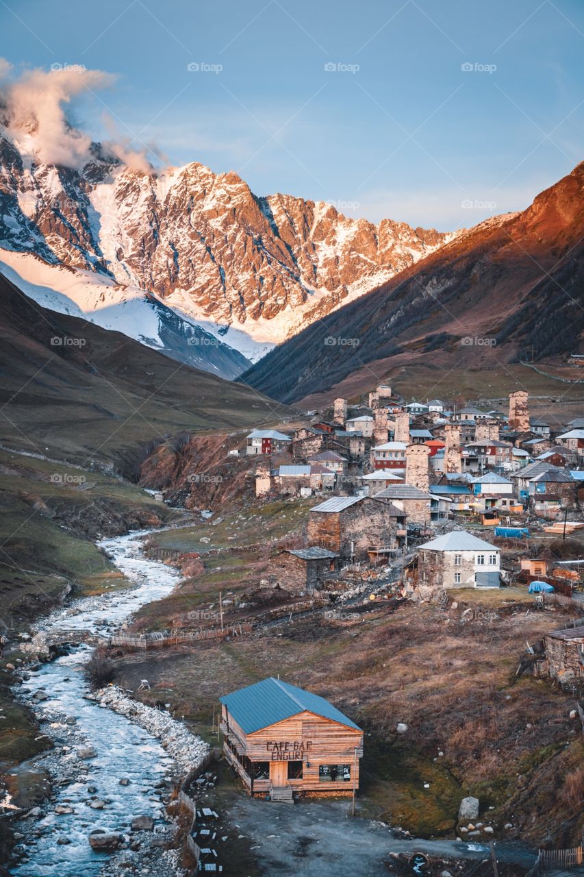 Small village Ushguli, Georgia