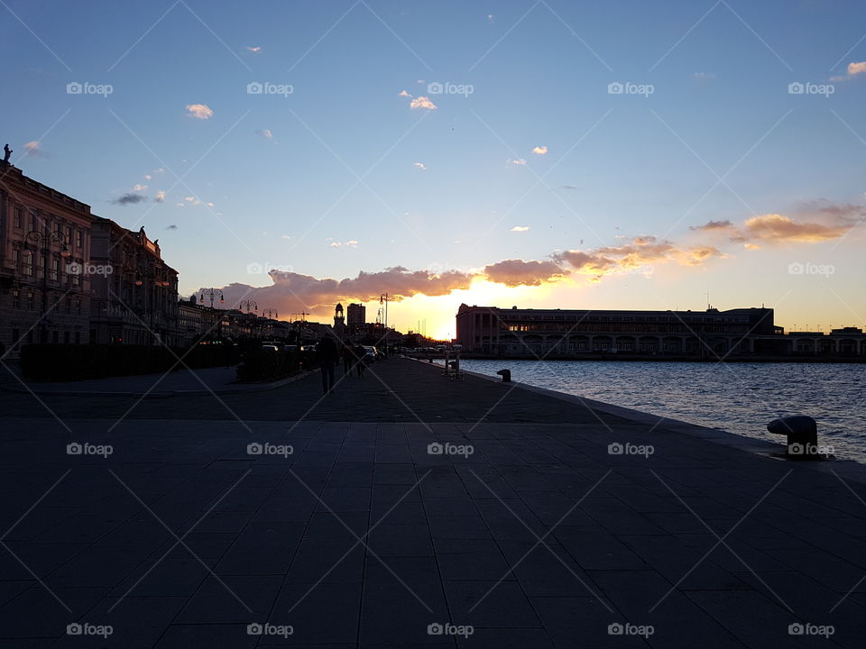 Sunset in Trieste