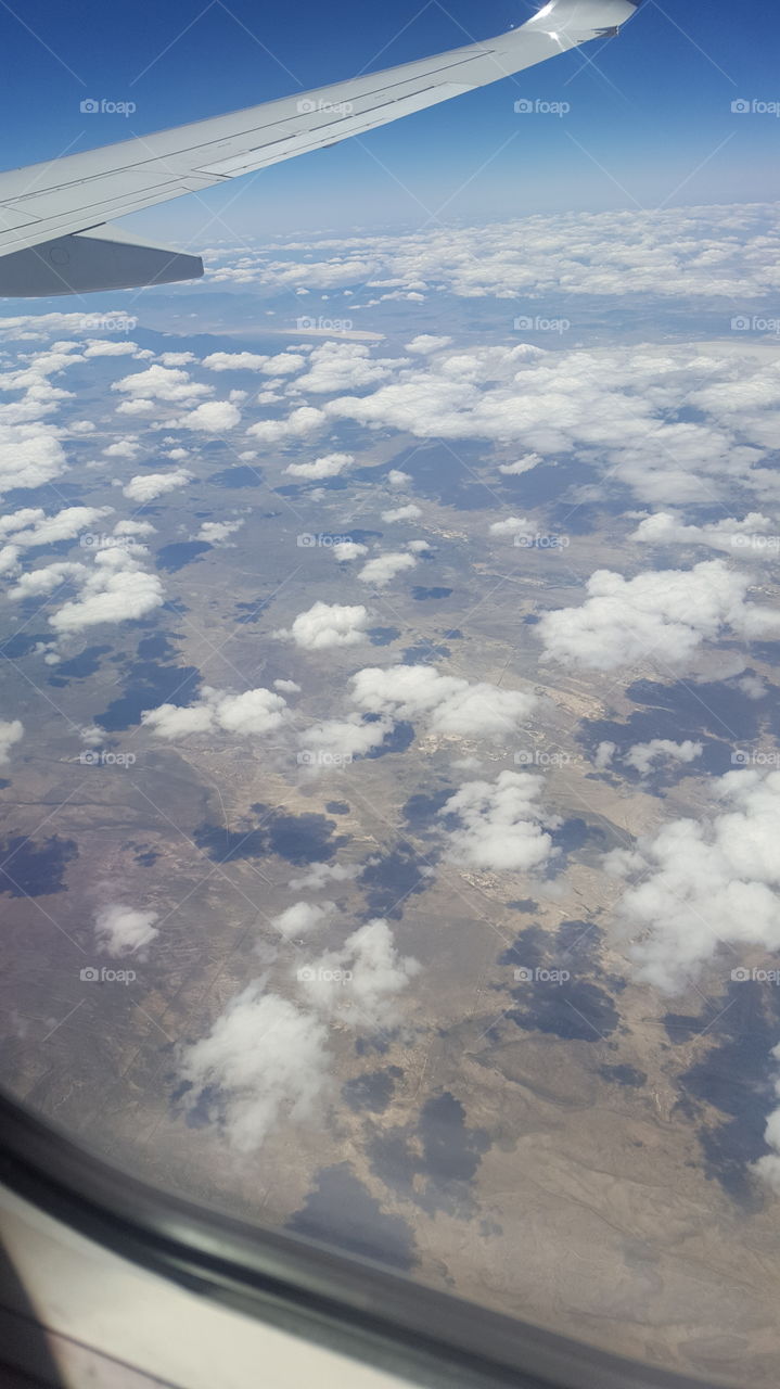 View from the plane.