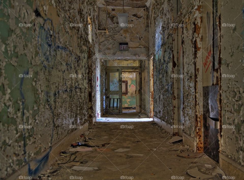 Closed Insane Asylum Hallway