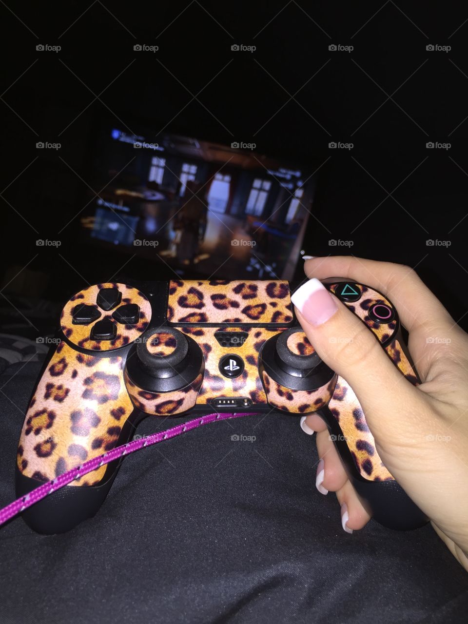 PS4. Gaming is for girls too. Look pretty, play hard.