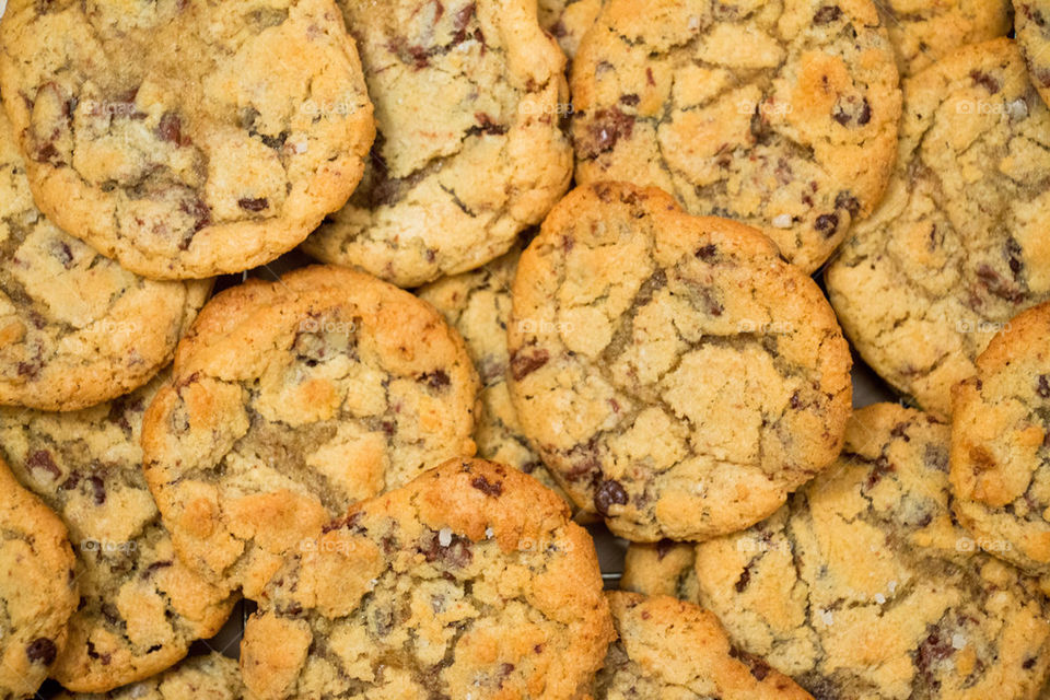 Homemade chocolate chip cookies 