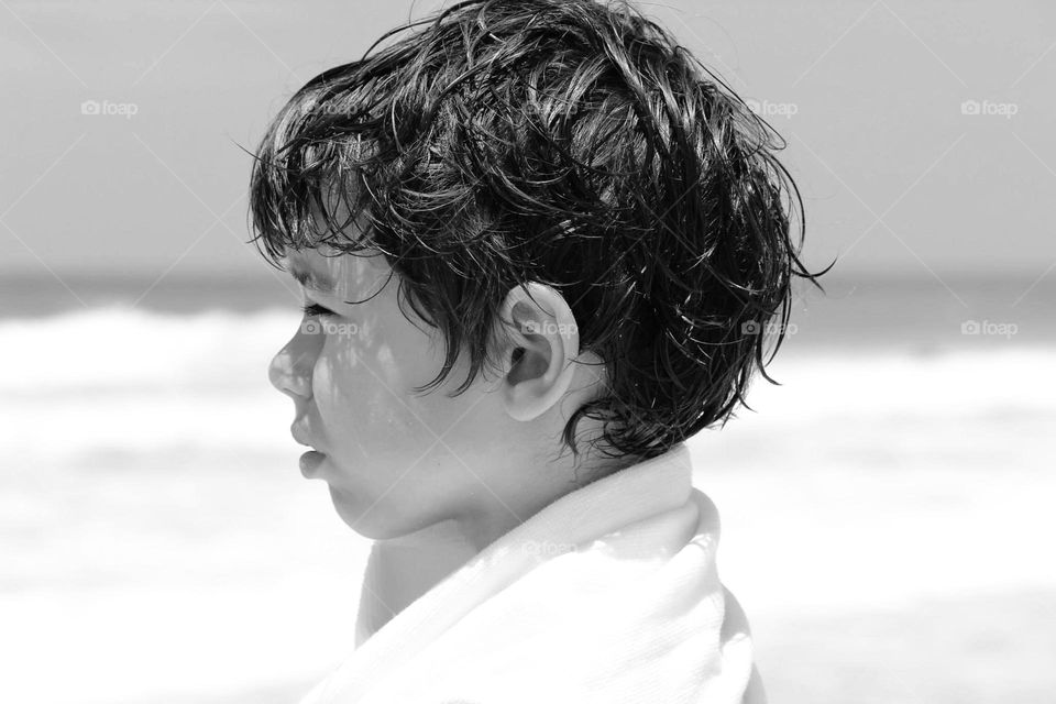 Moments in Black & White... Portrait of a young boy