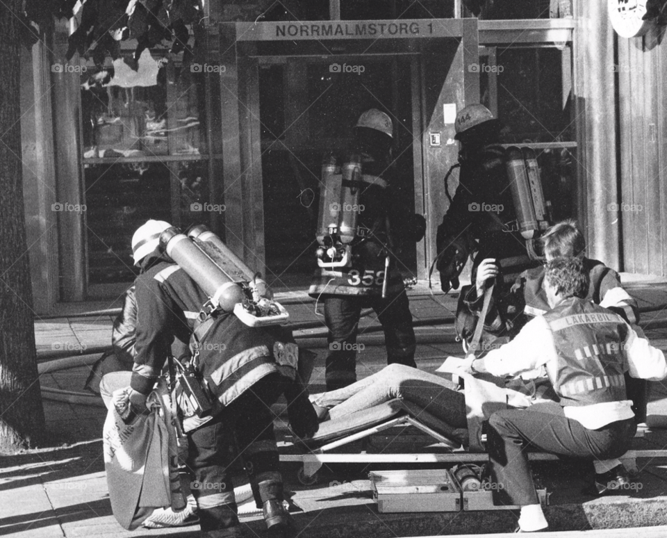 rescue firemen firefighter medic by MagnusPm