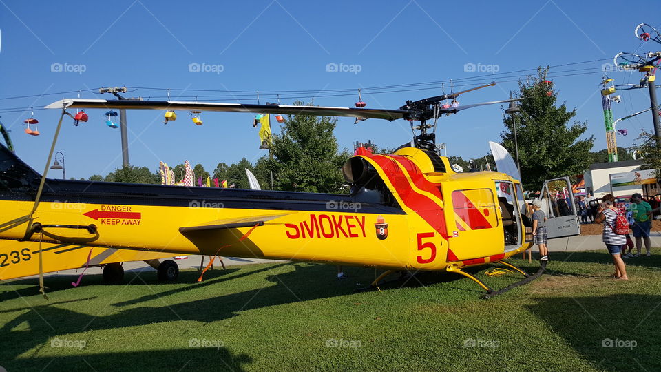 Smoky bear helicopter