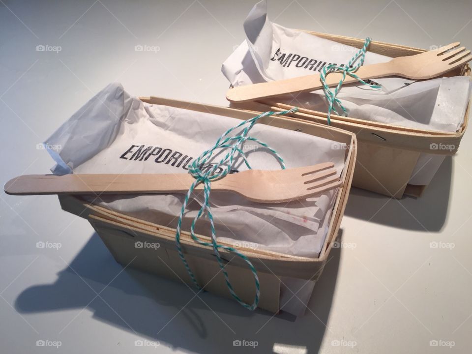 Susan Archer. Take out containers from Pie Emporium