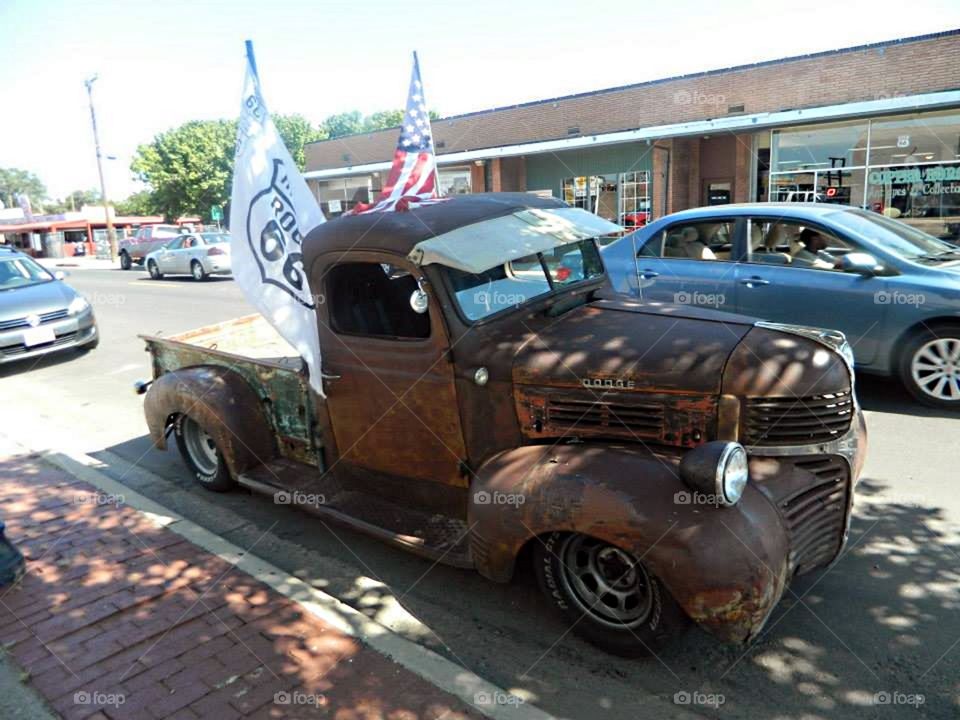 Old Pickup on Route 66