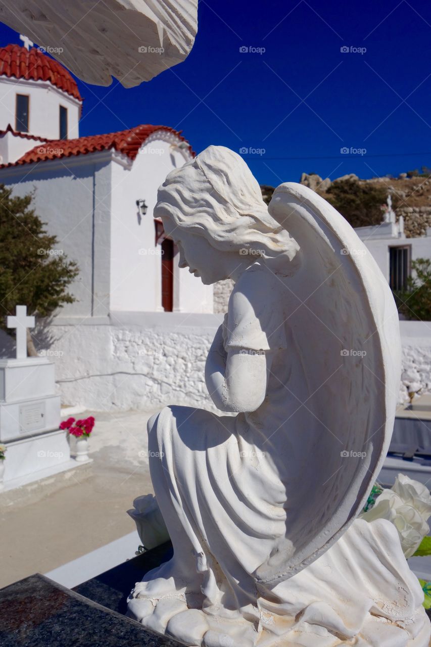 Beautiful church and cemetery 