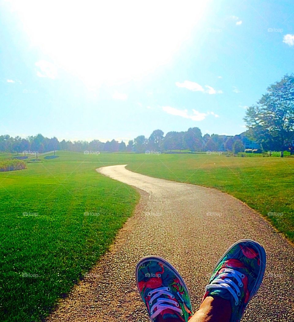 Relaxing on the Golf Course