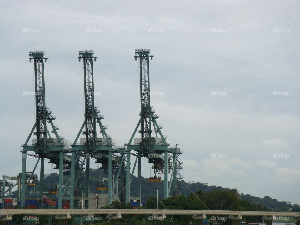 Industrial look, Singapore shore