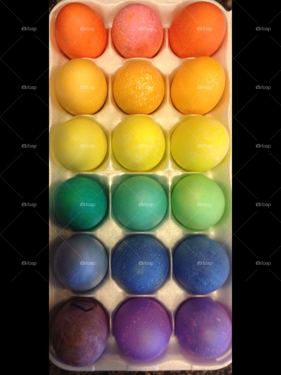 Egg rainbow