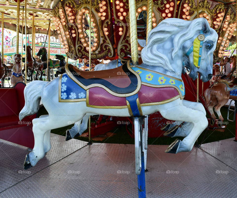 Carousel horse at the state or county fair