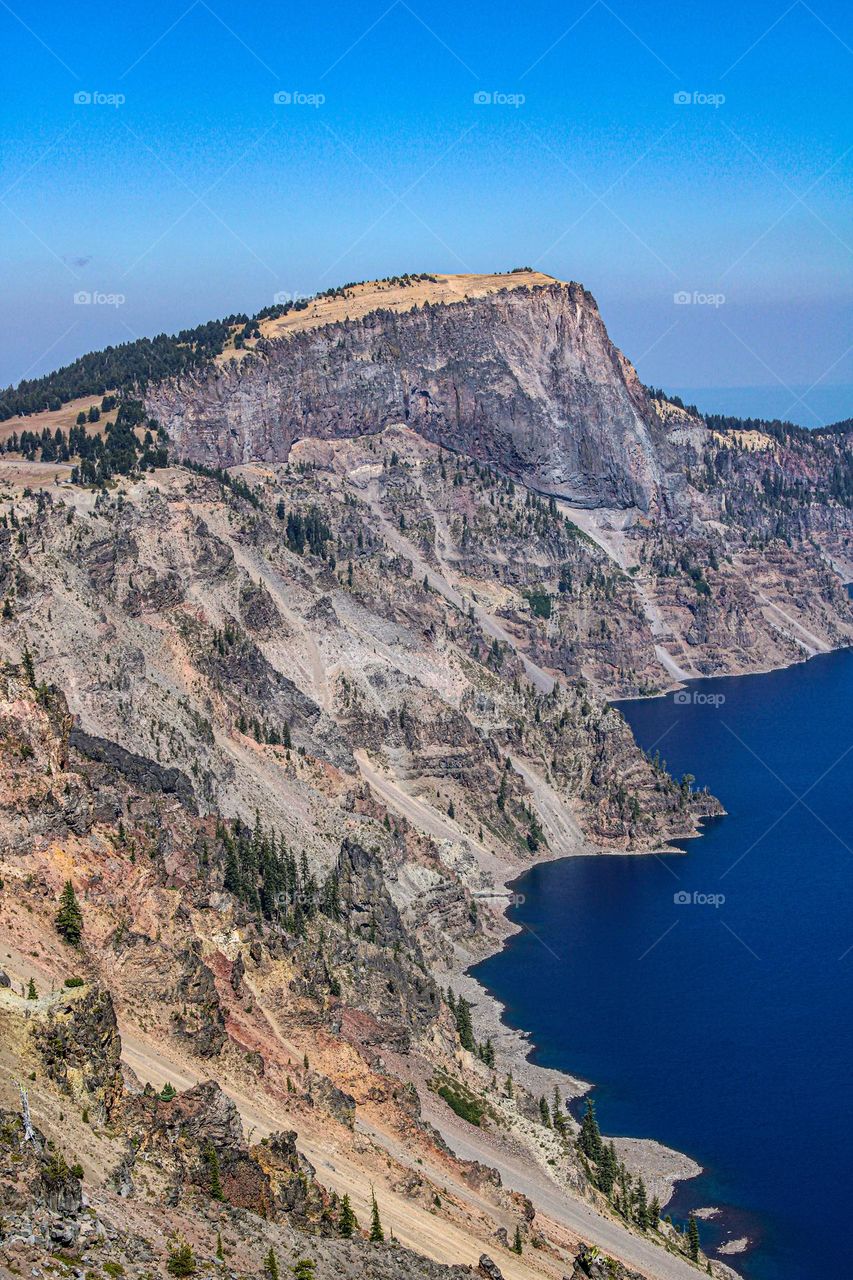 Crater Lake National Park in Southern Oregon - this lake was formed from the collapse of Mount Mazama when it erupted 