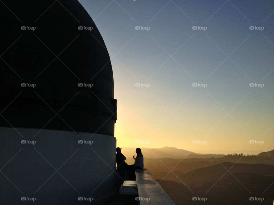 sky silhouette california griffith observatory by liberty