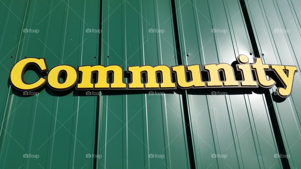 Sign Community Text