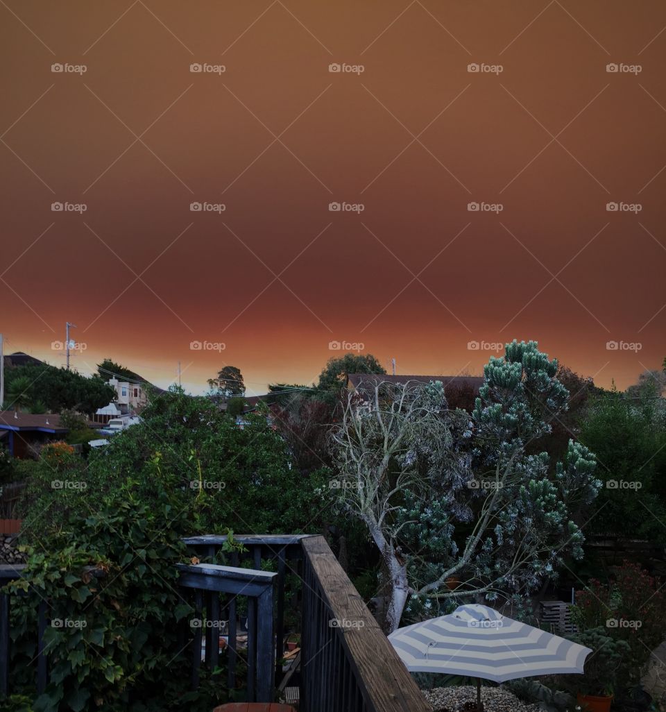 Smoke from Thomas Fire