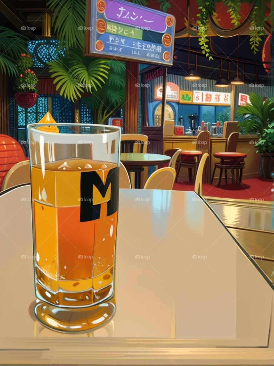 I'm drinking beer in a beer bar.