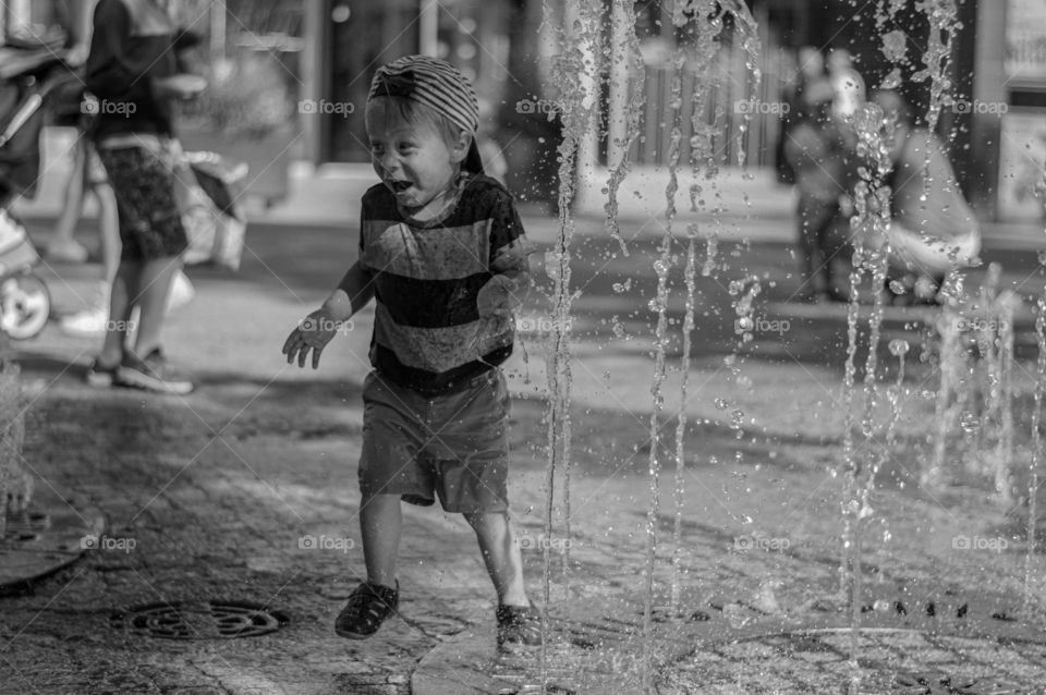 Street fountain.