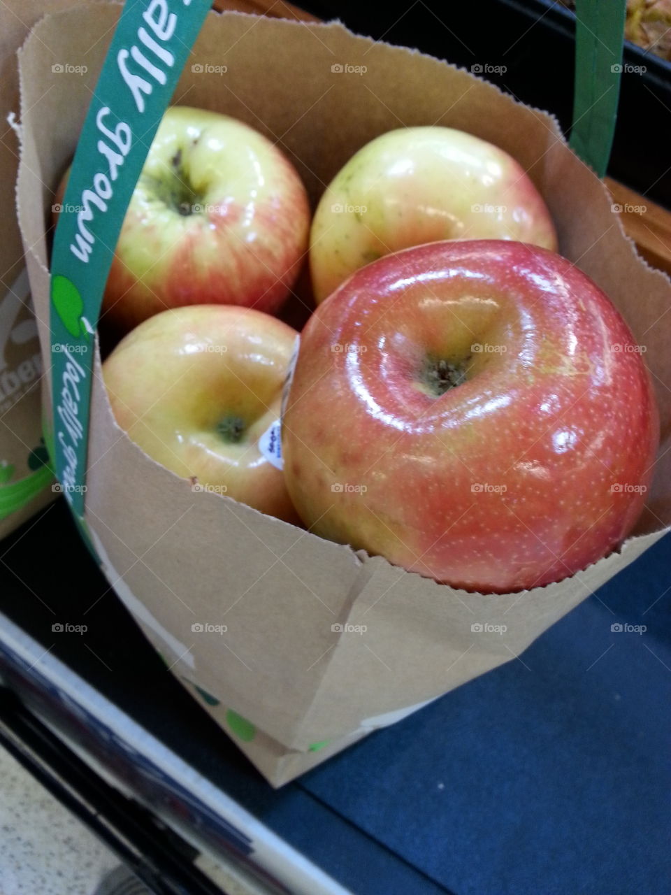 bag of apples. fruit