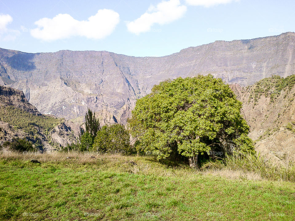 Mountain view in La Réunion