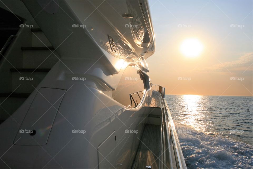 sunset yacht