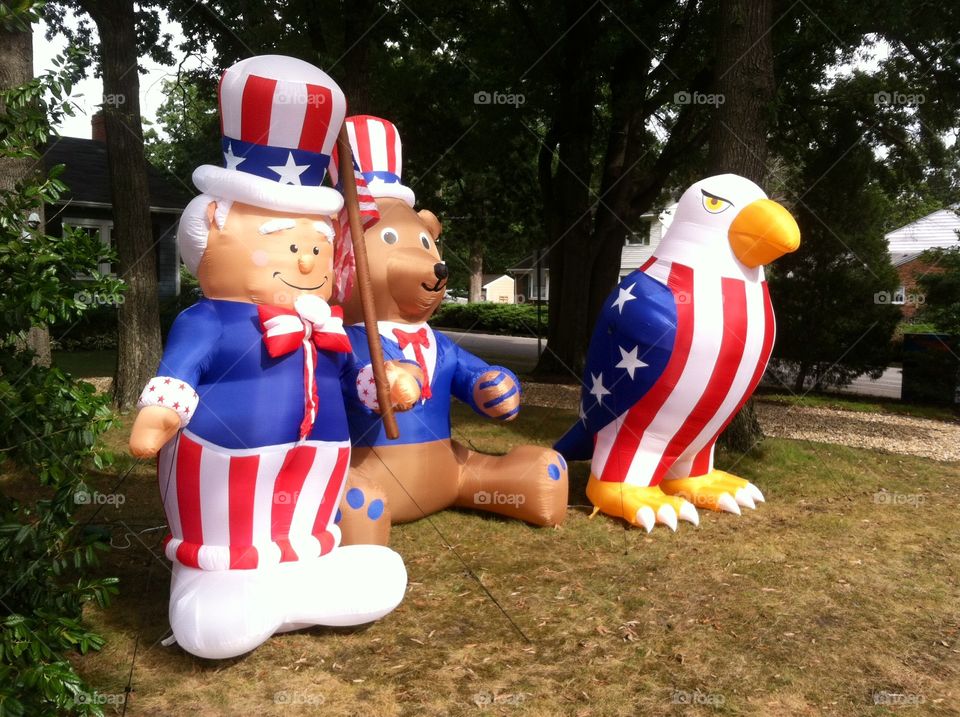 Labor Day Garden decorations 