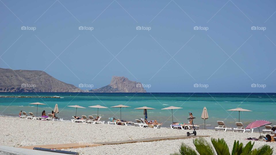 Beach#sea#view#parasols