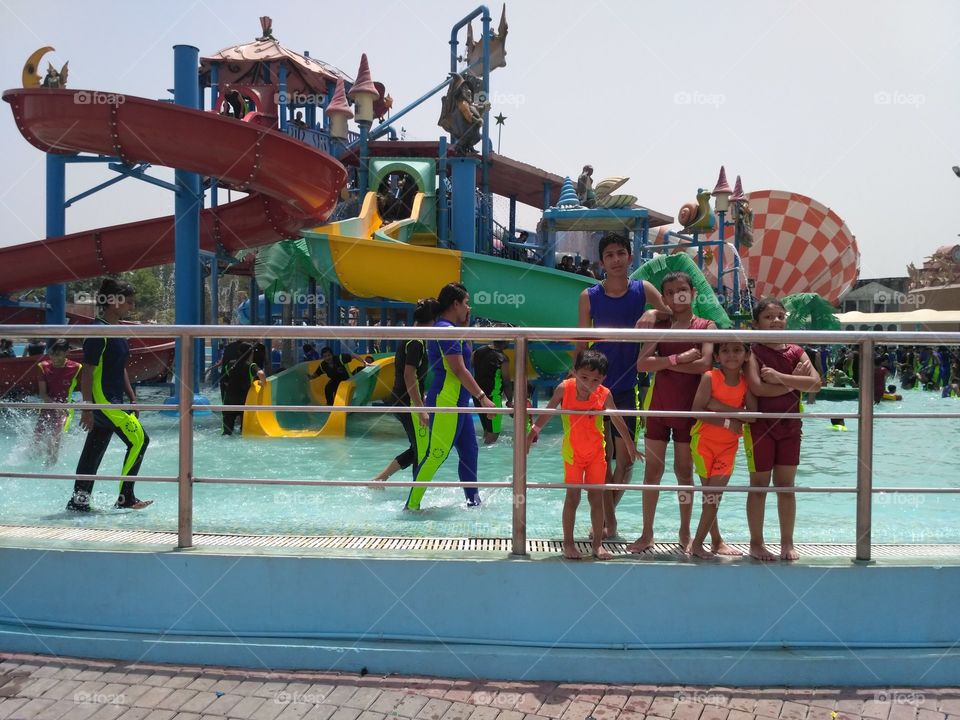 Bathing in blu world