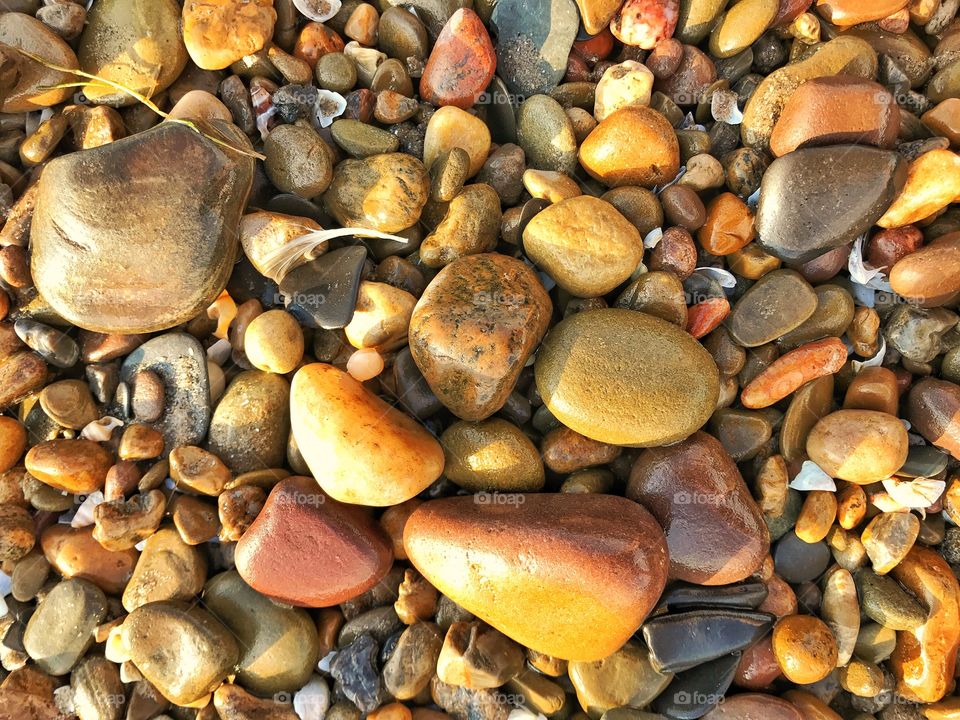 Beach pebbles