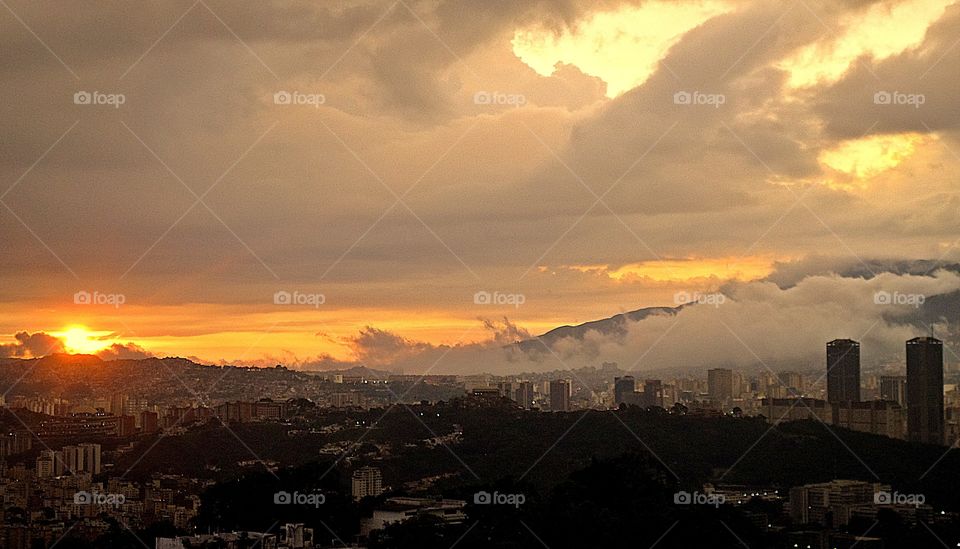 Atardecer en Caracas