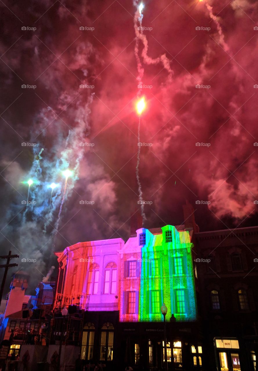 Light Show at Islands of Adventure 