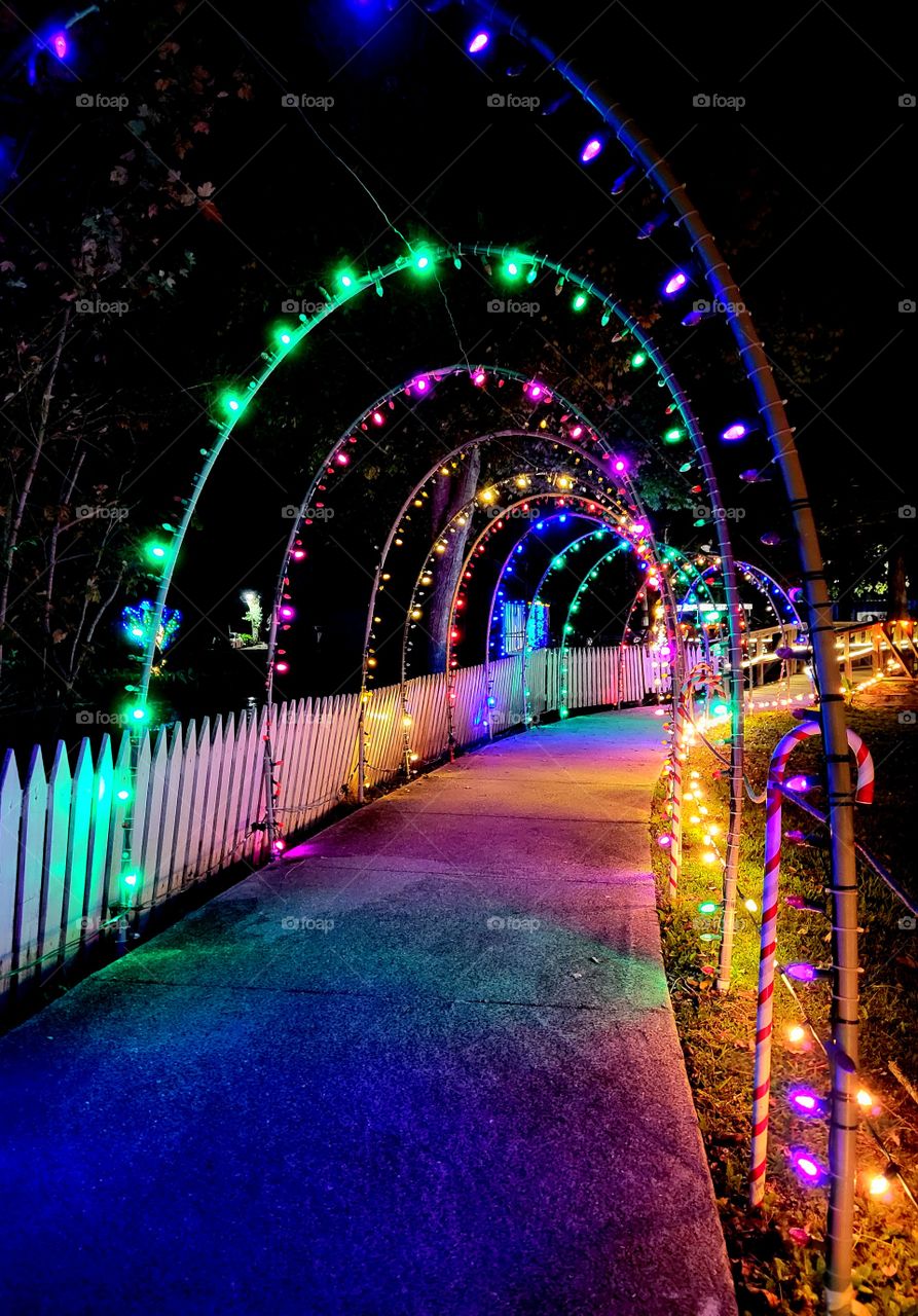 Christmas tunnel