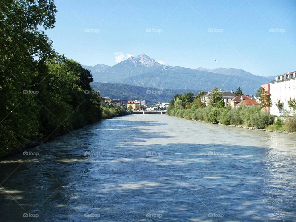 Austria Innsbruck Alps river