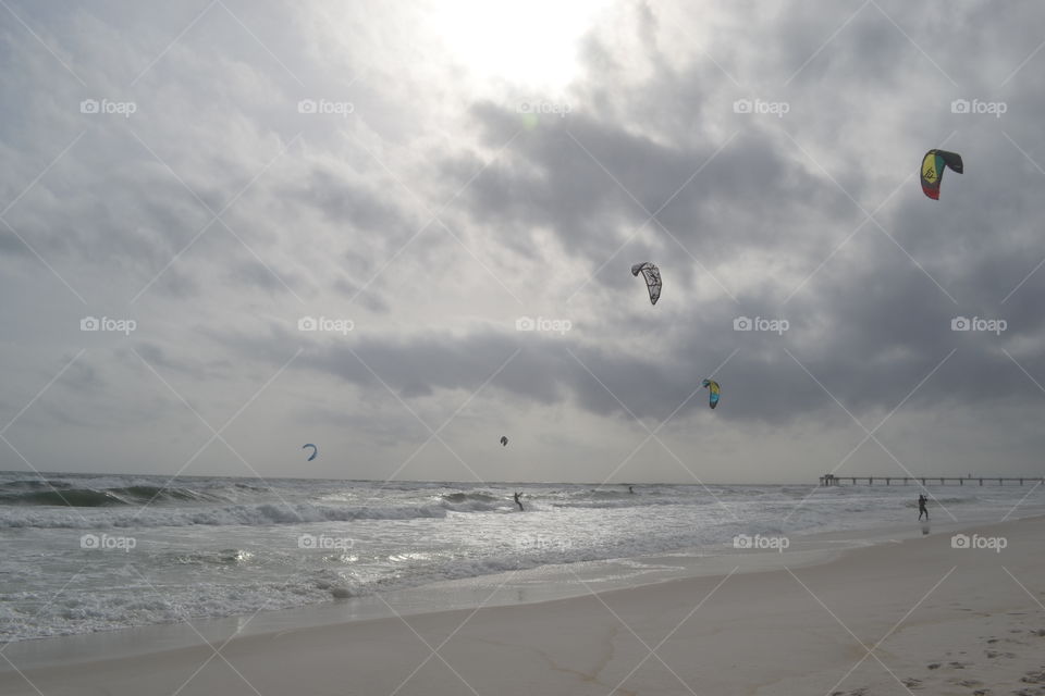 Wind surfing in Florida 