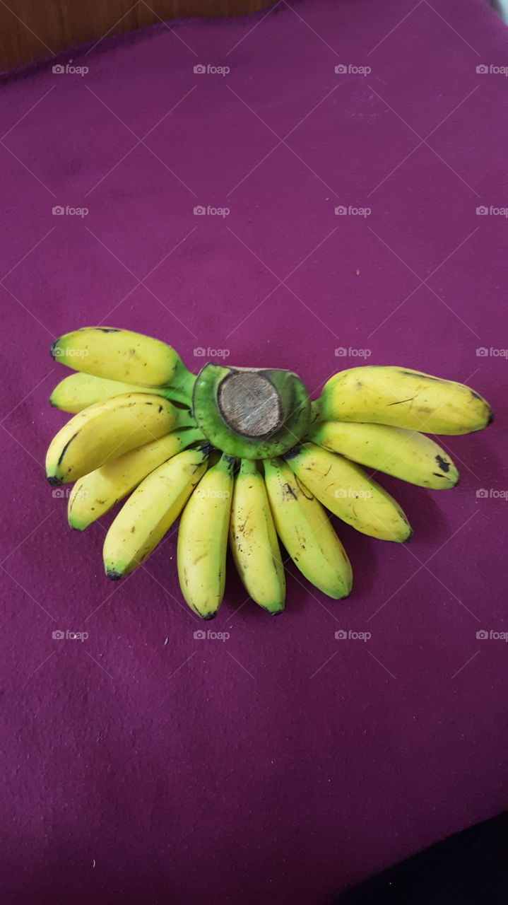 tiny bananas are in line waiting for what?