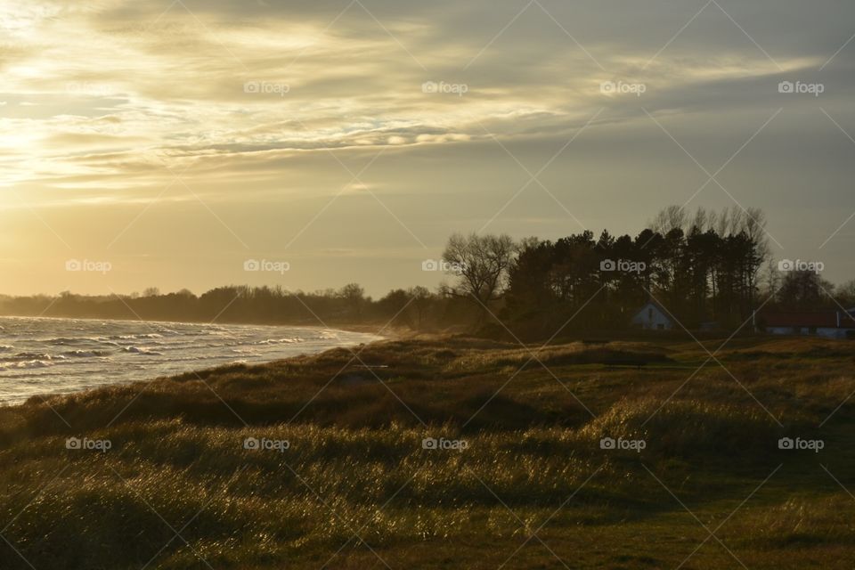 Landscape, Sunset, Water, No Person, Dawn