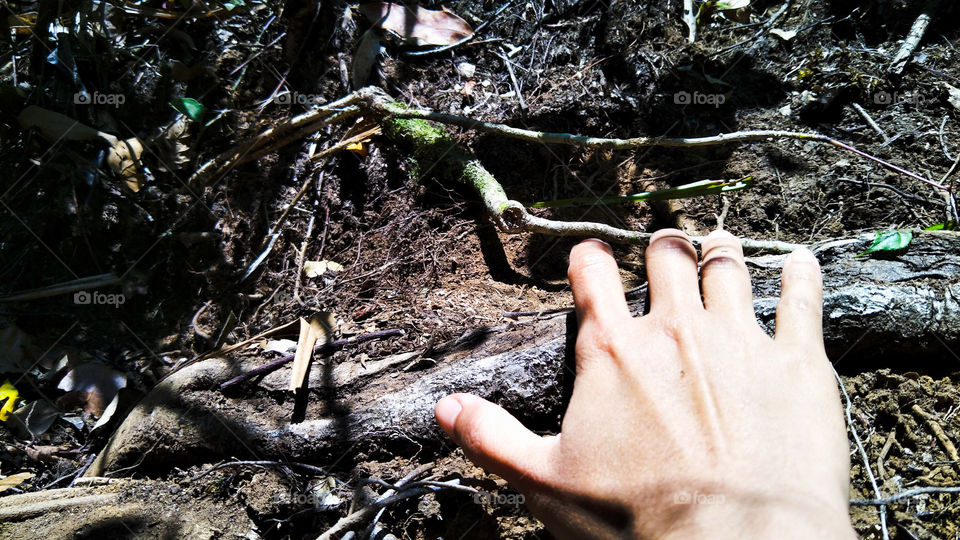 touching the ground and get connected to nature.
