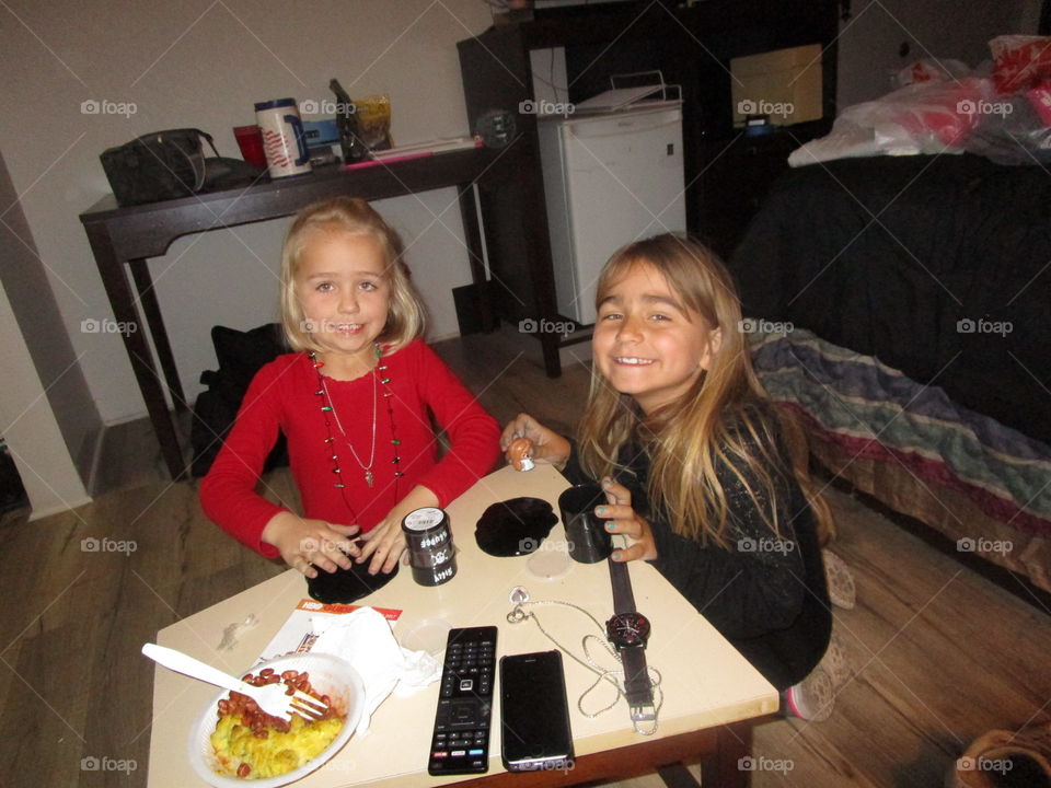 My good friend Connie and  Evan's daughters 