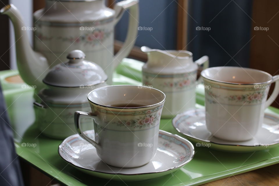 Tea in bone China