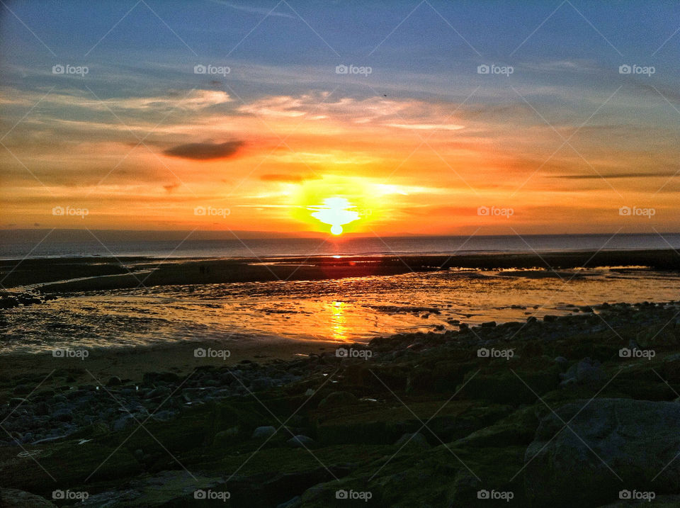 beach sunset united kingdom surf by mrdude81