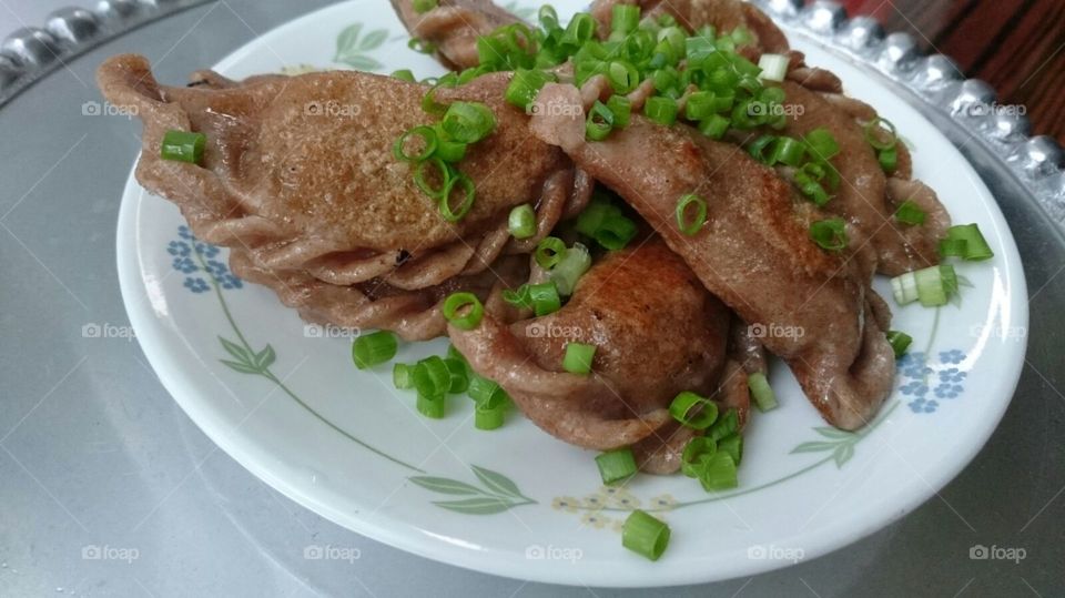 Vegan vareniki with potatoes