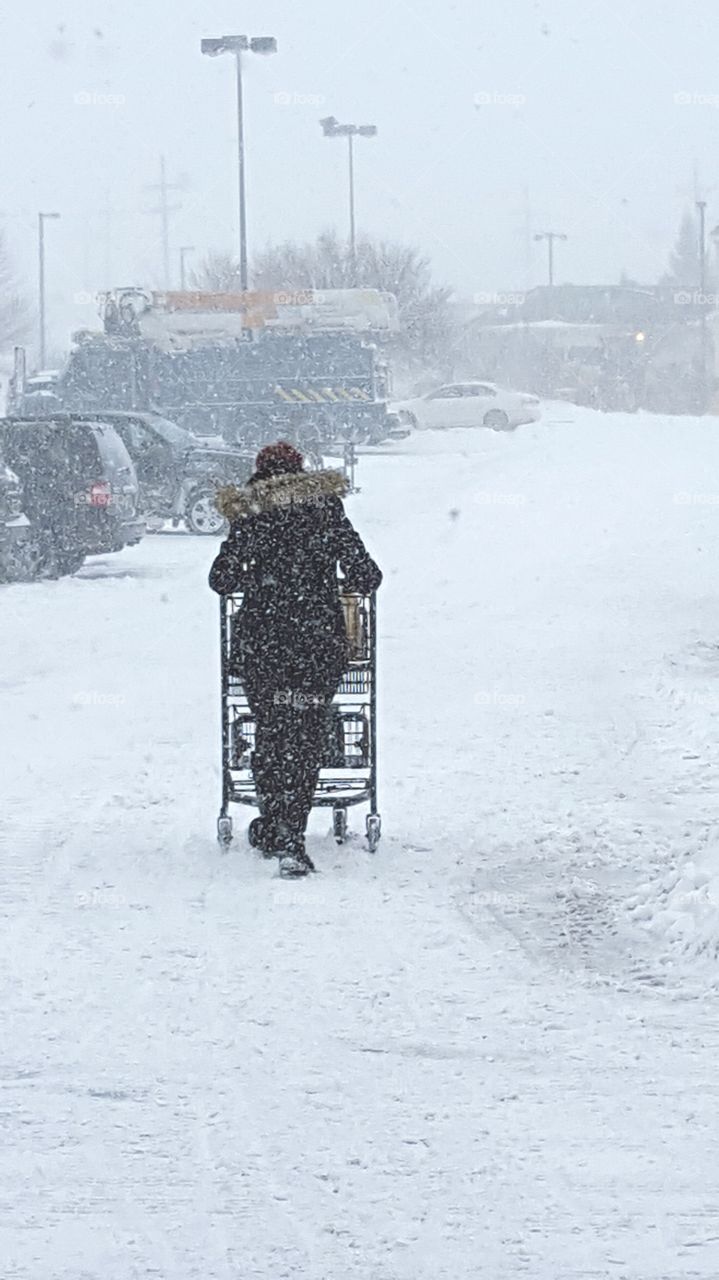 Shopping During the Snow Storm