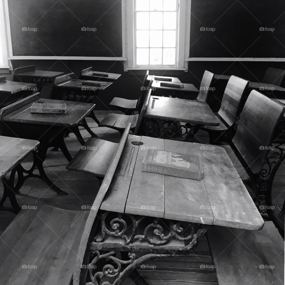 Preserved classroom from the 1800s