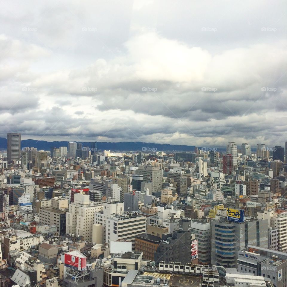 Osaka from above 