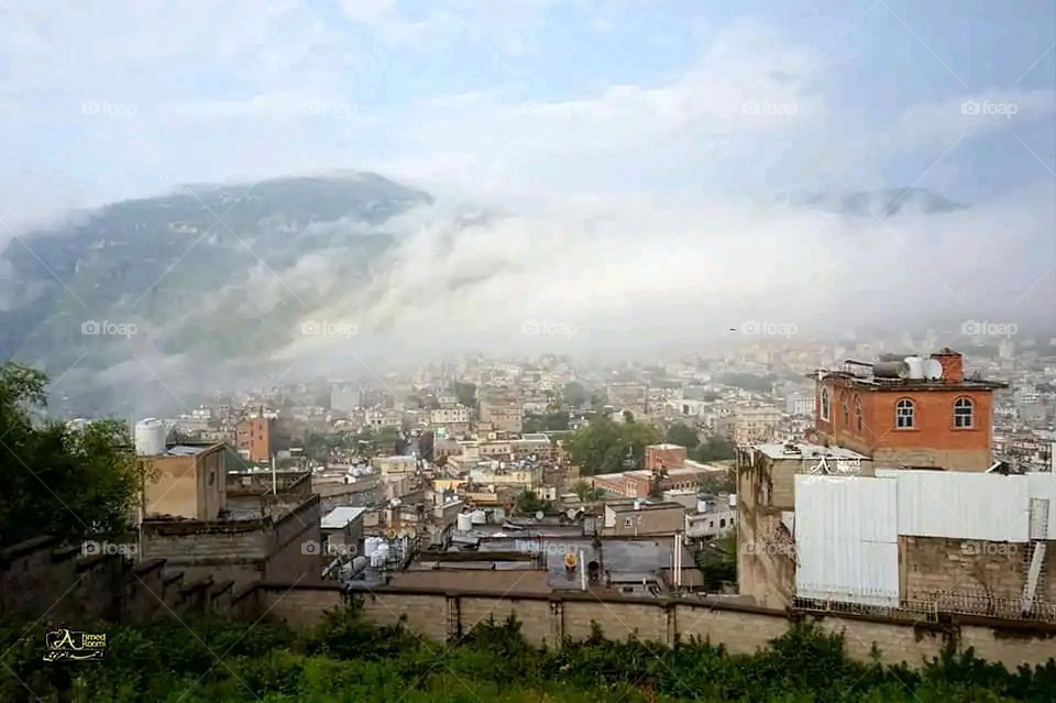 Glory be to God, the magnificent and picturesque view and the natural green trees are a view that is nothing more wonderful than it