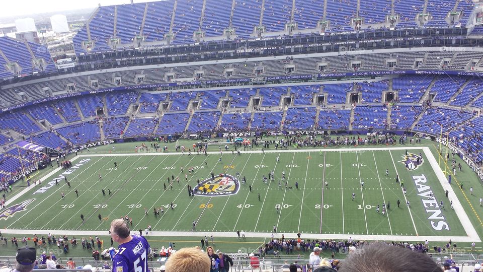 Baltimore ravens stadium on game day