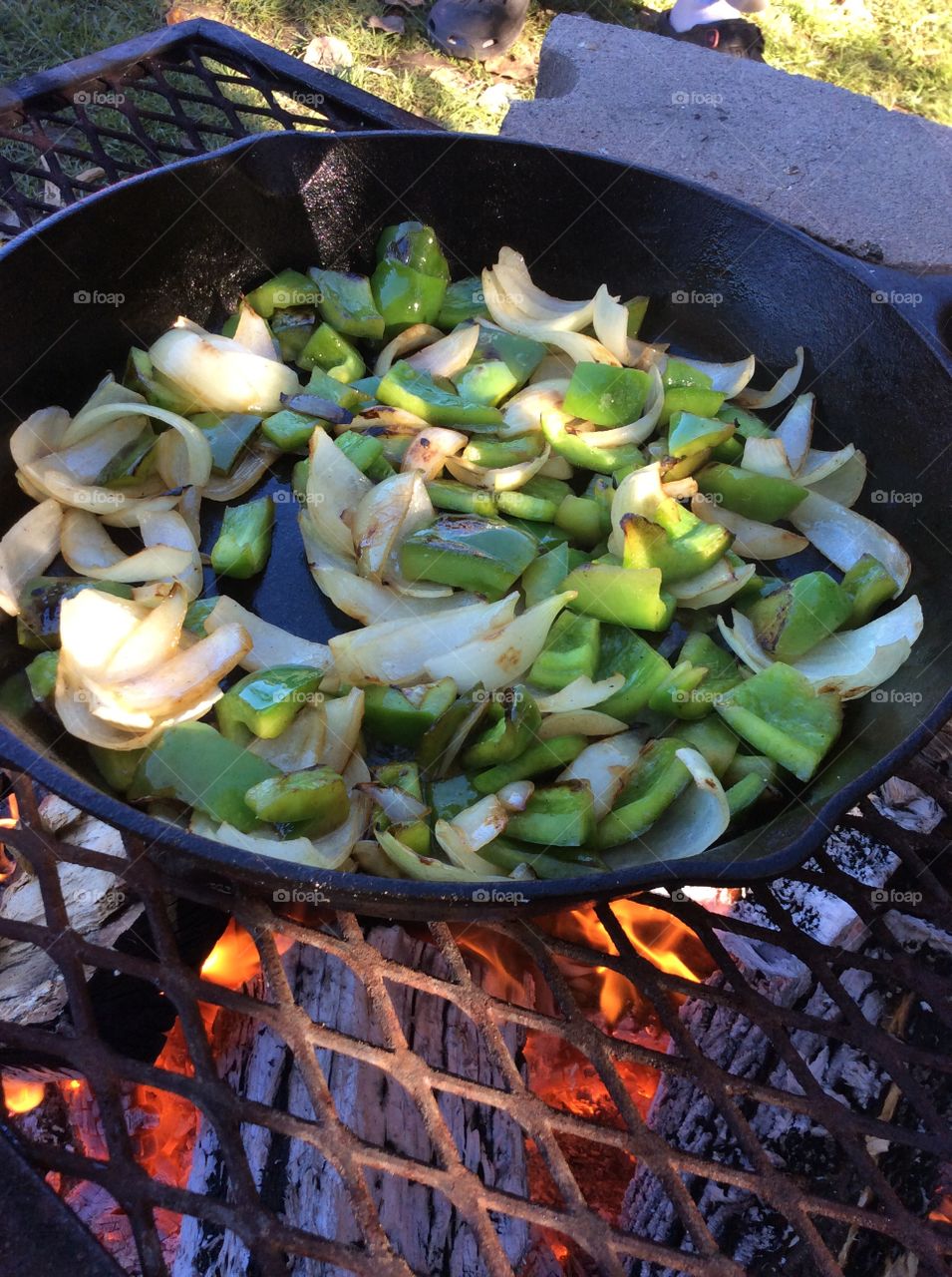 Peppers and onions 