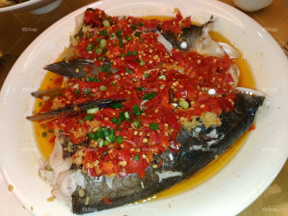 Hunan Chili Fish Head